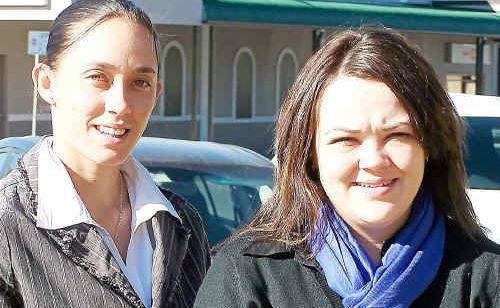 Making a difference: SDIEA youth connection officers Hailey Cosh and Ashleigh Newman. Making a difference: SDIEA youth connection officers Hailey Cosh and Ashleigh Newman.
